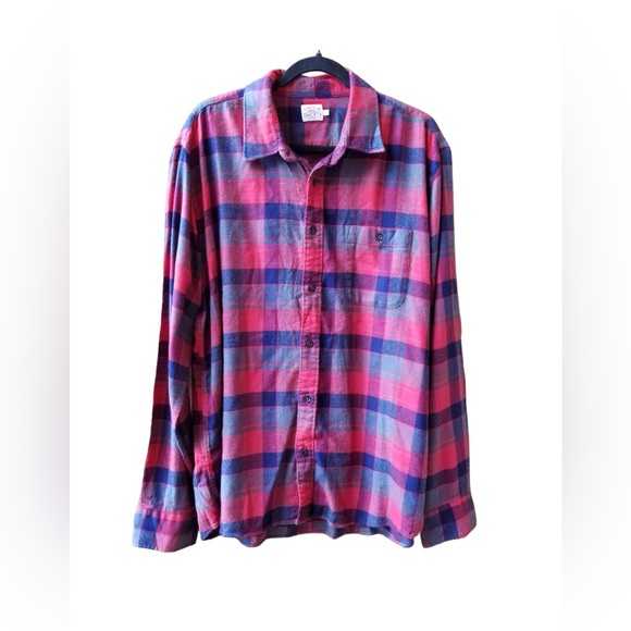 FAHERTY Shirt Men XLLegend Flannel Buffalo Check Stretch Long Sleeve Red